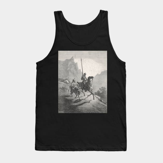 Don Quixote & Sancho Panza by Gustave Dore Tank Top by artfromthepast